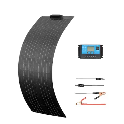 Solarni panel kit, 50W - 100W moč, monokristalinični silikon, fleksibilna zasnova, 12V 50W Solarkit B