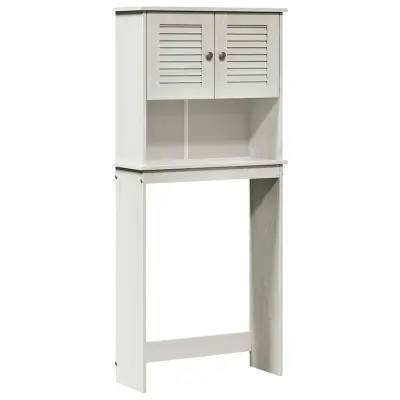 vidaXL Omara za pralni stroj s polico VIGO Bela in antikna bela