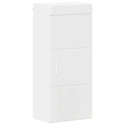 vidaXL Kopalna stenska omarica s polico TULUM Bela 37 x 24,5 x 86 cm