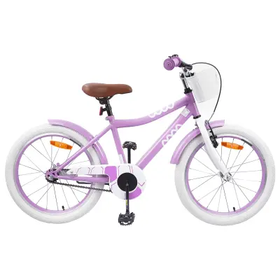 vidaXL Otroško Kolo 20 Palcev za starost od 6 do 11 let Vijolična