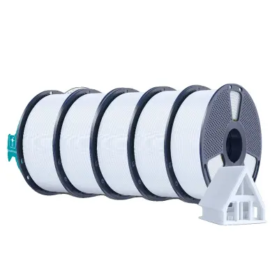 PLA 3D Filament, Visoko hitrostno delovanje, tiskanje brez mehurčkov, Bela