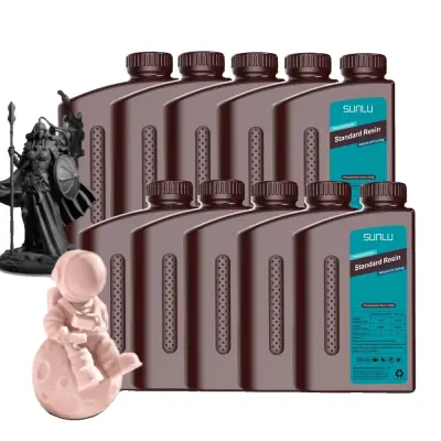 405nm UV smola 1KG steklenica, visoka natančnost, hitro strjevanje za LCD/DLP 3D tiskalnike, standard 5BG 5BK