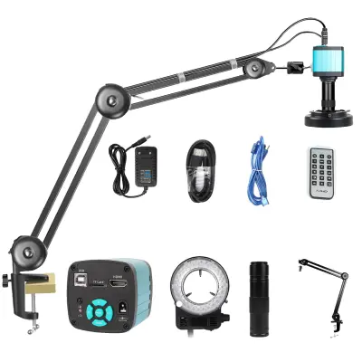 Digitalni mikroskop, 4K Ultra HD kamera, 150X povečava, 4K-Novi Stojalo