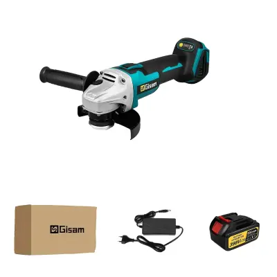 Kotna brusilka, brezkrtačni motor, premer diska 125mm, 1 komplet baterij
