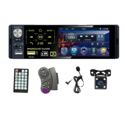 Avtomobilski avtoradio, multimedijski MP5 predvajalnik, na dotik občutljiv zaslon, MIC in 4 LED kamera
