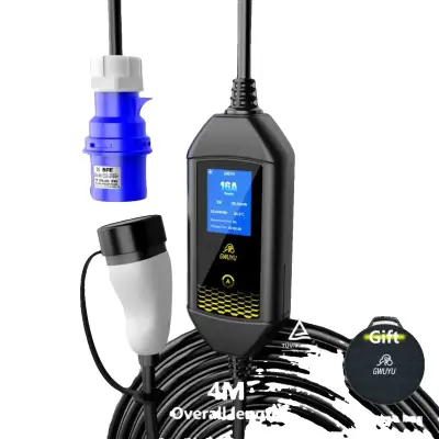 EV Polnilec, združljivost s tipom 2, prenosna zasnova, 7KW 4M M62