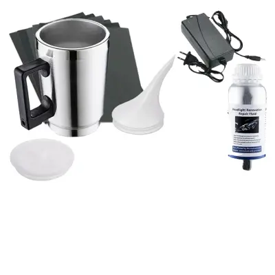 Komplet za poliranje avtomobilskih žarometov, enostavna uporaba, dolgotrajna jasnost, 800ml in 220v