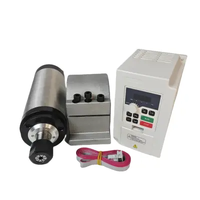 2.2KW Motor s hladilnim zrakom, visoka hitrost do 24000rpm, kompakten dizajn 80x230mm, Komplet 5, 220V KOMPLET