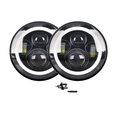 Avtomobilska LED žarnica, 80W visoka moč, dizajn angelov, temno siva