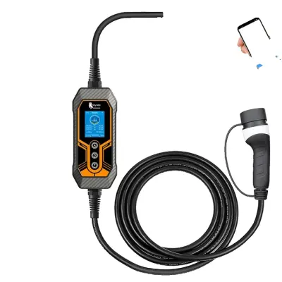 Prenosni EV polnilnik, 11kW hitro polnjenje, WiFi povezljivost, 11KW 5m brez adapterja, Tip2