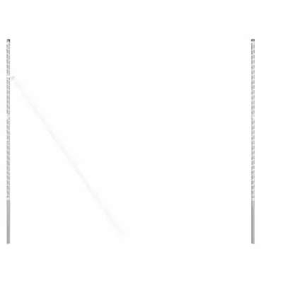 vidaXL Steber ograje. 2 pcs srebrna Jeklo s prašnim premazom