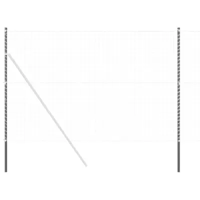 vidaXL Steber ograje. 12 pcs Siva Jeklo s prašnim premazom