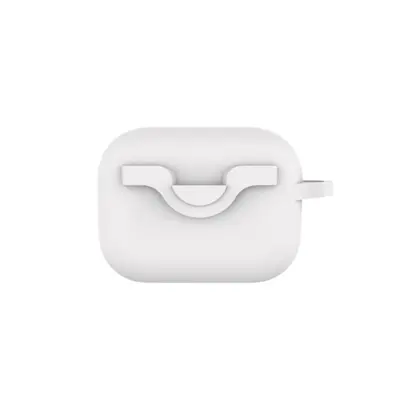 Bluetooth Earbud Protective Case kompatibilen z AirPods Pro in AirPods Pro 2 - Bela silikonska zaščita z zaponko