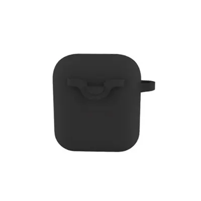 Bluetooth zaščitni ovoj za slušalke, združljiv z AirPods 1 & 2, črn silikon