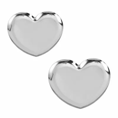 Nordijska lahka luksuzna kovinska srčasta posoda za nakit - set 2 Silver