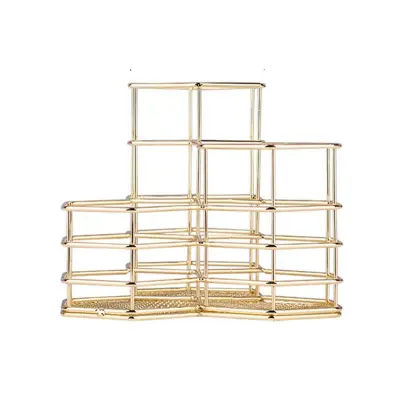 Šestkotni Železni Držalo za Svinčnike: Vsestranski Kovinski Organizator Gold