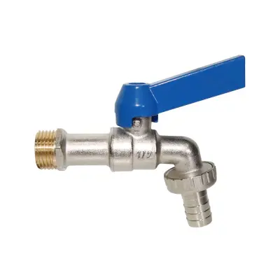 Medeninasta 1/2x3/4 enojna iztočna modra pagoda pipa - pralni stroj, vrt