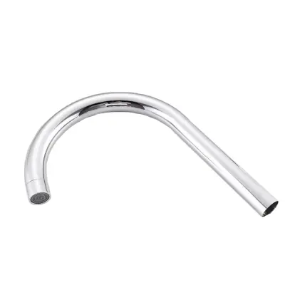 Nerjaveče jeklo kuhinjska pipa izliv - direktni vložek velika ukrivljena cev