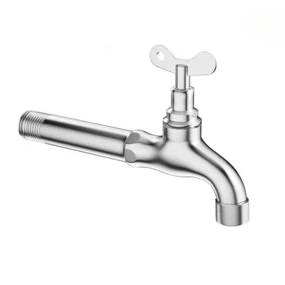 Zunanja pipa z zaklepanjem - 16 cm podaljšana protipožarna pipa iz nerjavečega jekla