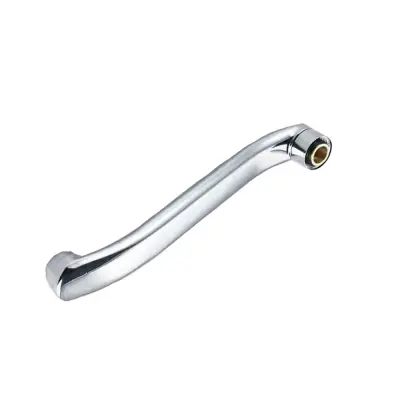 30cm Nadomestna Izlivka za Pipo iz Nerjavečega Jekla z Medeninastim Pokrovčkom