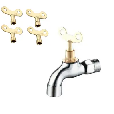 Zunanja pipa z zaklepanjem - telo iz zlitine, medeninasto jedro, ključ (odporna proti brizganju)