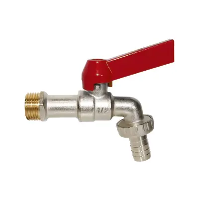 3/4x3/4 Palčni Medeninasti Pralni Stroj Pipa z Rdečo Pagodo Glavo