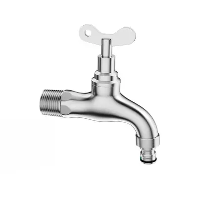 Zunanja pipa iz nerjavečega jekla z zaklepanjem - standardna 10 cm šoba