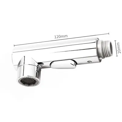 Univerzalni 4-točkovni zunanji navojni/posebni izvlečni pršilnik za umivalnik s tremi iztoki