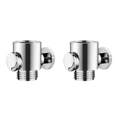 2-Pack One-Touch Shower Shut-Off Valve z nastavljivim nadzorom pritiska vode