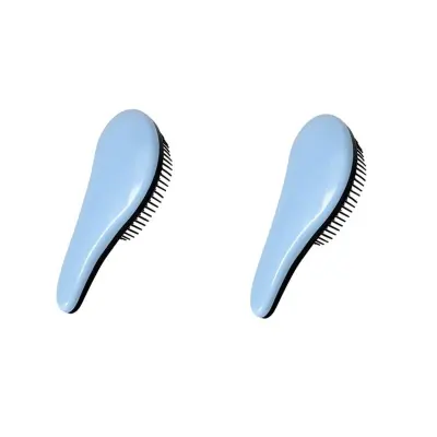 Anti-Static Pet Massage Comb 2-Pack — 5D Soft-Tooth Detangling Grooming Brush