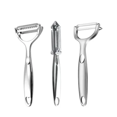 3-delni večfunkcijski lupilec s cinkovimi ročaji in inox rezili