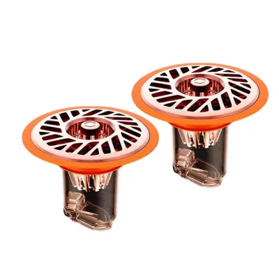 Large Mesh Odor-Proof Floor Drain Seal (2-Pack) - Fast Drainage, Plug-and-Play, Universal Fit PinkGold