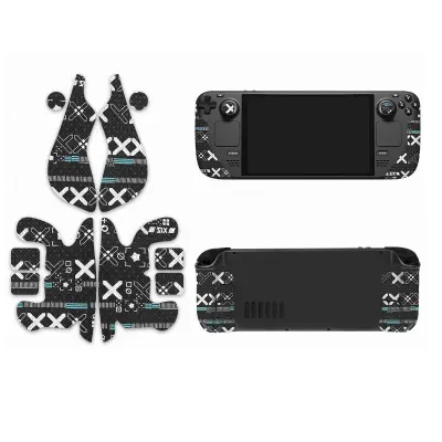 Koža za Steam Deck - Črna različica s potiskom za oprijem