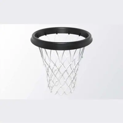 Prenosni košarkarski obroč iz črnega PU z belo mrežo - Brez namestitve