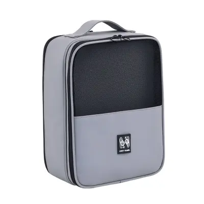 Srednje velika potovalna torba za shranjevanje čevljev - Organizator velike kapacitete Grey