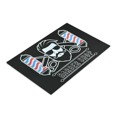 Črna PVC protizdrsna toplotno odporna podloga za frizersko orodje