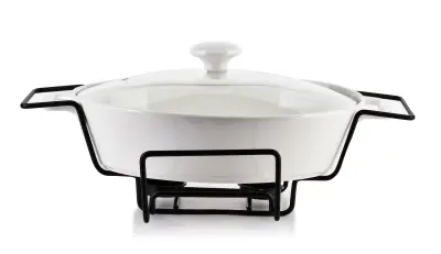 Modern Kitchen 1,6L Grelna Posoda 33,2X22Xh6,6Cm Navadna Bela