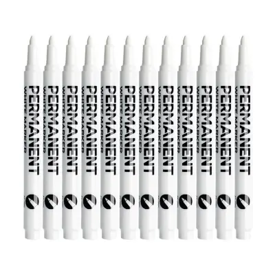 Permanentni Marker Fin Nasvet 12 Kosov - Hitro Sušenje, Vodoodporen, Več Površin