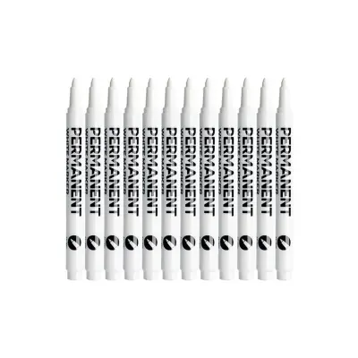 12 Kosov Mehkih Markerjev - Hitro Sušenje, Vodoodporni, Na Oljni Osnovi