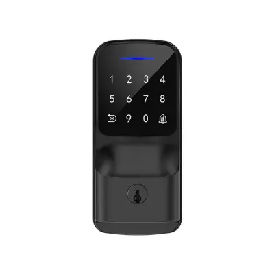 Single-Latch Fingerprint Smart Door Lock with Tuya Bluetooth and PIN Keypad