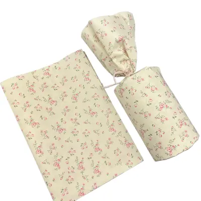 Roza cvetlični papir za zavijanje – 50x70 cm, 50 listov, nežen dizajn