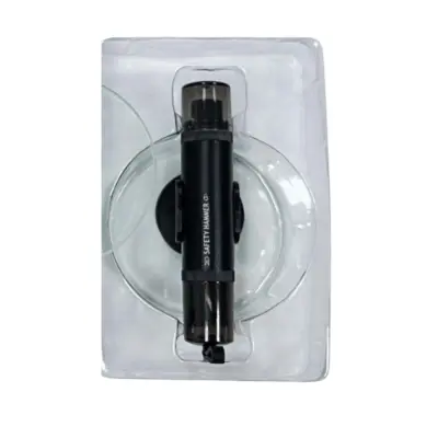 Avtomobilski razbijalnik stekel z rezalnikom varnostnega pasu - orodje za reševanje Black