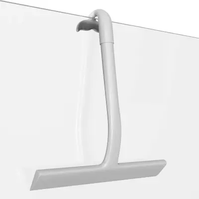 Silikonska brisalka za tuš - 145° ukrivljena za steklo in ogledala Gray