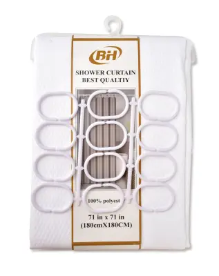 Zac White Tuš Zavesa 180X180Cm