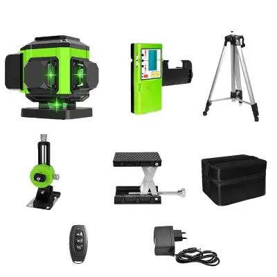 Laser nivo, 12 črt, zelena žarka, samonivelirni, IE12S DC11G H15