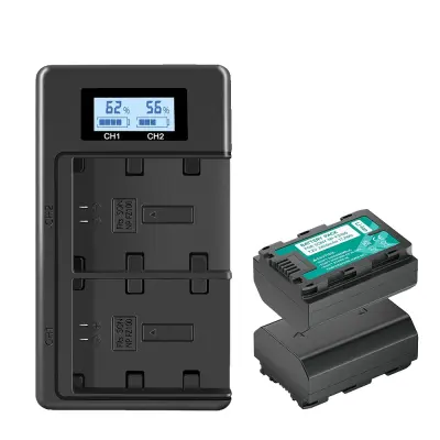 NP-FZ100 baterijski paket, 2400mAh kapaciteta, LCD dvojni polnilec, več možnosti pakiranja, 2 Bateriji 1 Polnilec