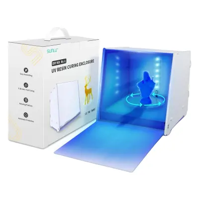 Kovinska škatla za strjevanje smole, 405nm UV LED, inteligentna kontrola časa, EU vtič