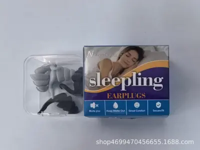 Profesionalni silikonski ušesni čepki za dušenje hrupa - 2 para Black+Grey