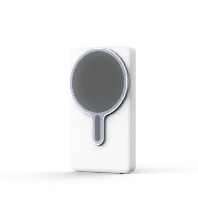 Bela Naprava za Zrcaljenje Zaslona Telefona - Brezžični Magnetni Selfie/Prenos V Živo