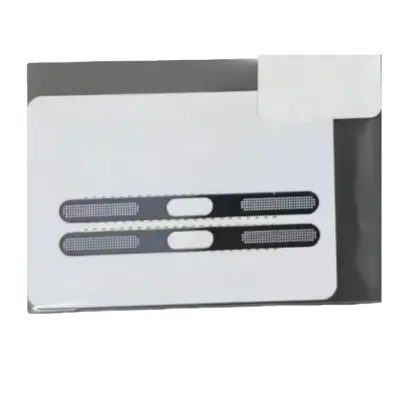 Kovinske nalepke z mrežico, odporne proti prahu, združljive z iPhone 17 Pro Max - 2 kosa Grey